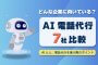 AI電話代行７社比較！どんな企業に向いている？