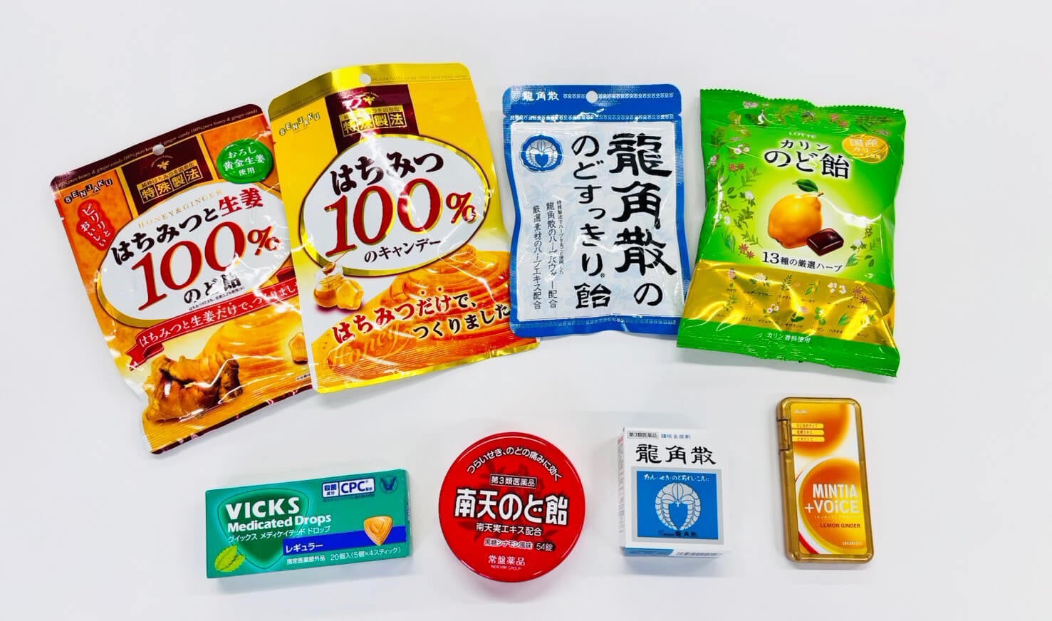 7種類の飴の画像
