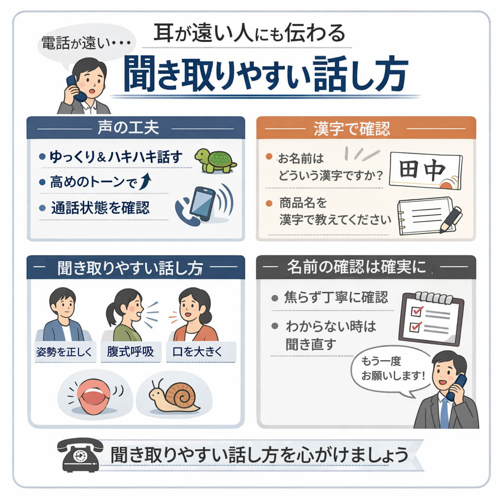 聞き取りやすい話し方　画像