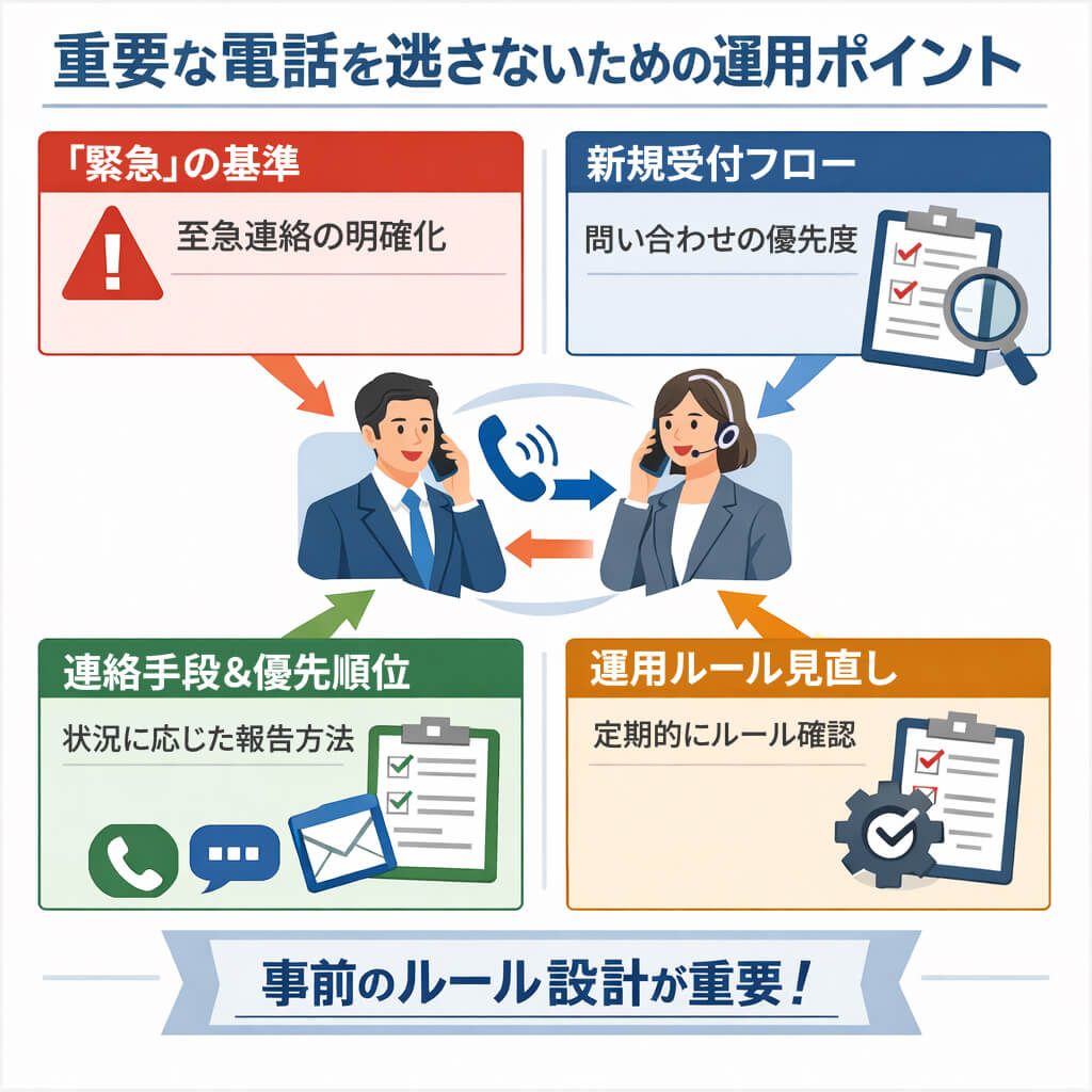 電話代行で「重要な電話を逃さない」運用ポイント