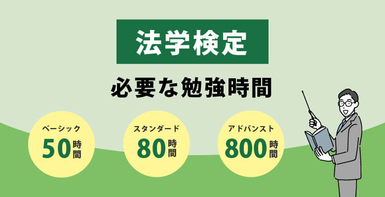 法学検定|必要な勉強時間