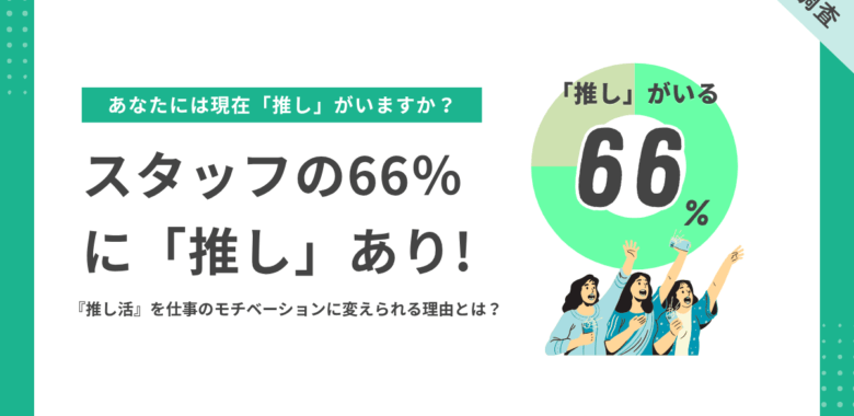 【調査】スタッフの66％に「推し」あり！電話代行オペレーターが『推し活』を仕事のモチベーションに変えられる理由とは？