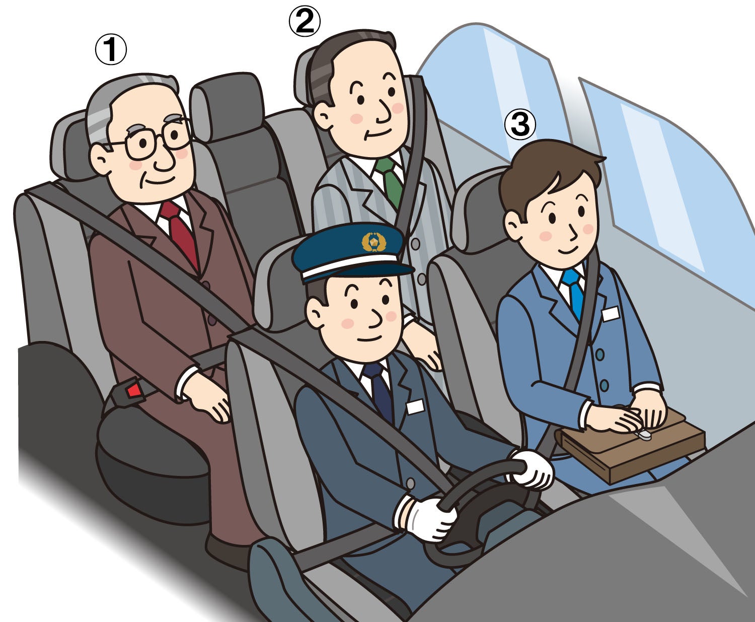 タクシーの上座・下座のルール