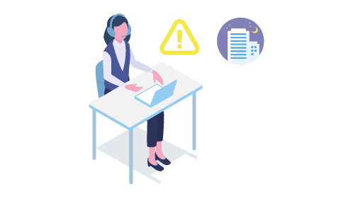 緊急連絡の受付窓口を設けたい